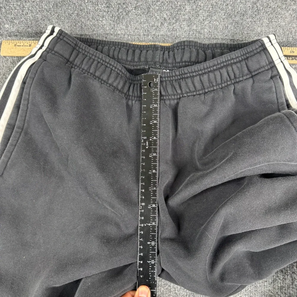 Adidas Sweatpants Mens Size 2XLT Black Fleece Three Stripe Tall Joggers Athletic